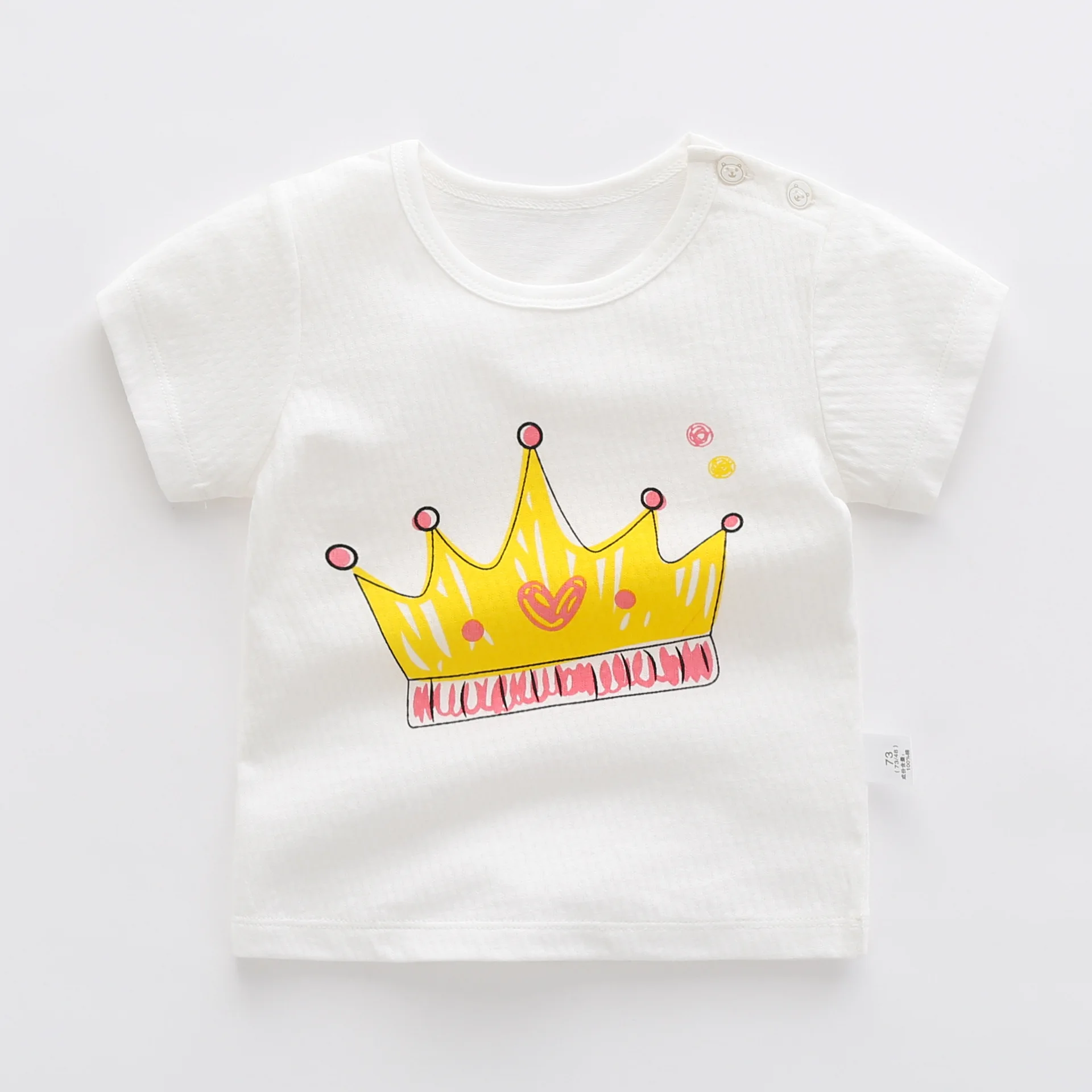 

ZWF1633 Summer Kids Boys Short Sleeve T-shirts Tops Clothes Baby Tees Children Clothing Kid Cotton Outfit 1-8Y