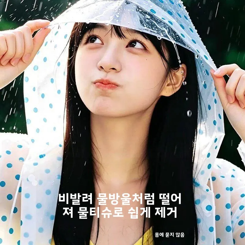 콘서트용 모자 포함 일회용 비옷 성인 야외용 물방울 무늬 귀엽고 방수 기능이 있는 비옷