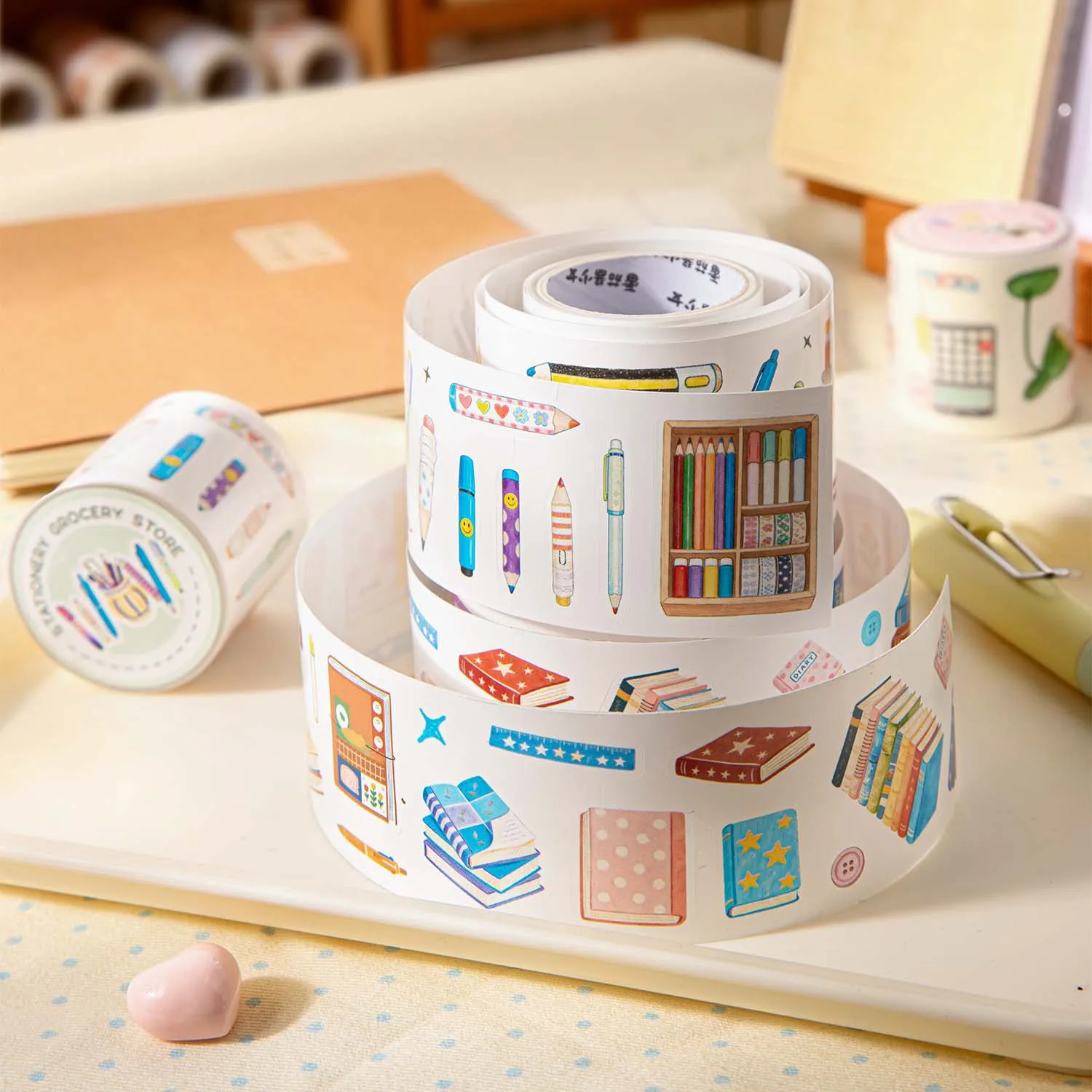 1pcs/1lot 장 접착 테이프 문구 및 일반 상품 매장 마스크 스크랩북 DIY 종이 일본어 스티커