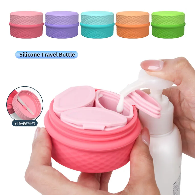 Silicone Cosmetic Storage Box Waterproof Dustproof Jewelry Storage Box Pill Organizer Beauty Makeup Organizer Skin Care Storage frog trinket box large three legged toad money frog trinket box jewelry box symbol of prosperity in feng shui frog pill box