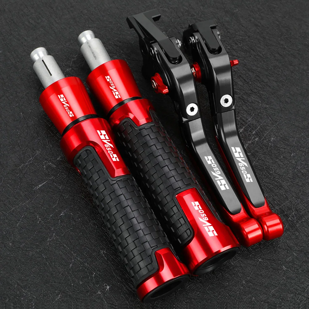 

FOR Suzuki SV650 S 1999-2012 2007 2008 SV650S Accessories Motorcycle Adjustable Brake Clutch Levers Handlebar Hand Grips ends