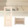 Sauna Vent Kit Panel Ventilation Wooden Louvers Equipment for Steam Room Swimming Bath Shower Russian Sauna Accessories 1