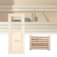 Sauna Vent Kit Panel Ventilation Wooden Louvers Equipment for Steam Room Swimming Bath Shower Russian Sauna Accessories 1