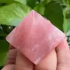 Natural pink rose Quartz Pyramid Crystal point reiki Healing 6