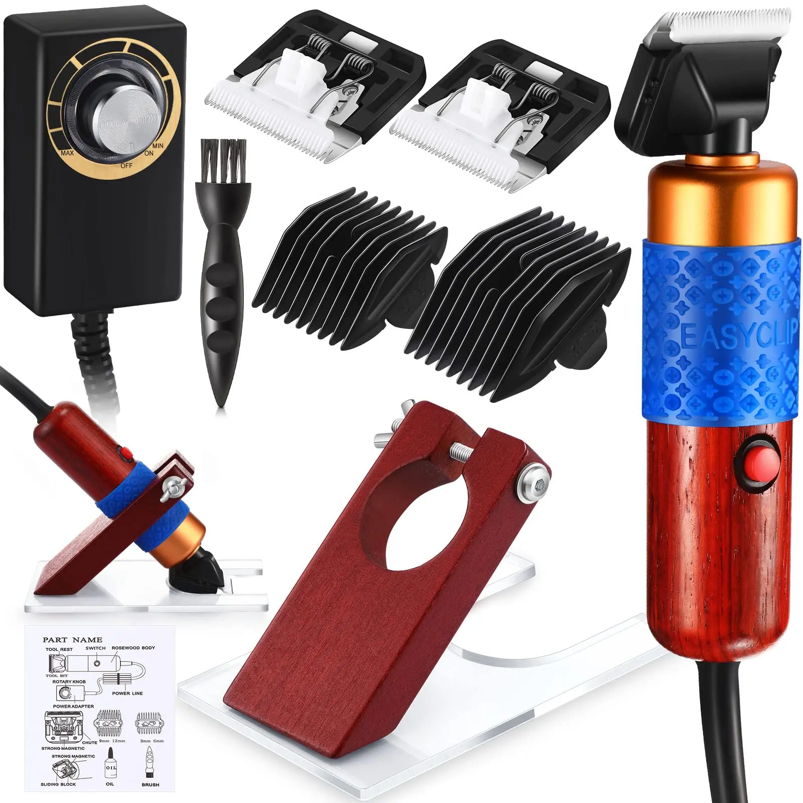 Electric Carpet Trimmer With Shearing Guide Stand Base Diy Tufting Gun