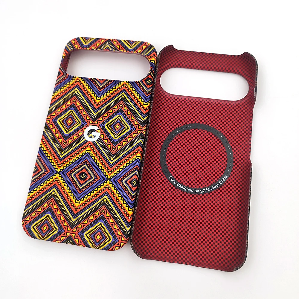 Luxury Ultra Thin Carbon Fiber Pattern Matte Shockproof Case with MagSafe Compatibility