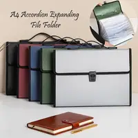 1 Pcs A4 Organ Bag Multi-layer Folder Large-capacity Portable Office Document Bags Desk Organizador Storage Data File Briefcase 1
