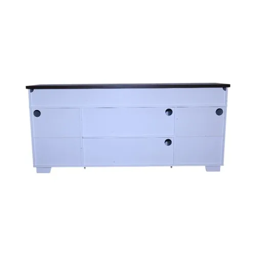 LED Barn Door TV Stand 4