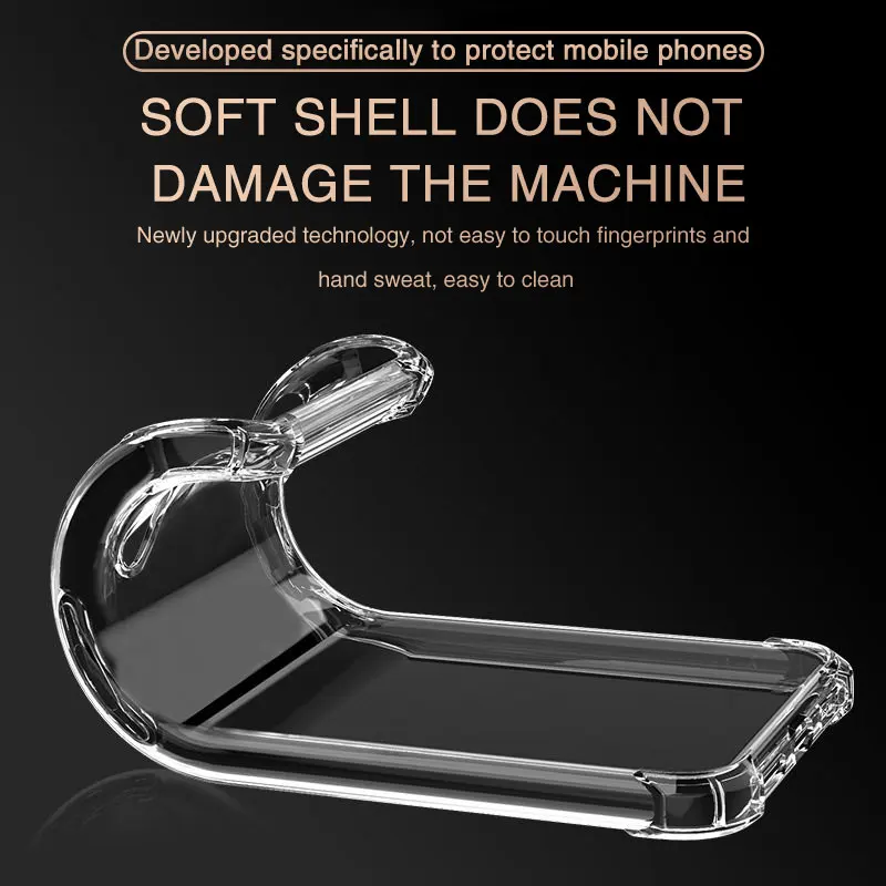Luxury Clear Shockproof Silicone Phone Case – Premium Protective Back Cover