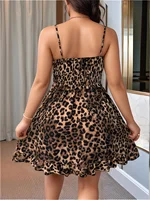 Summer Elegant Large Size Lady's Spots Print Wrap Waist A-Line Strap Sun Dress Women's plus Size Fashion Skirt - Image 2