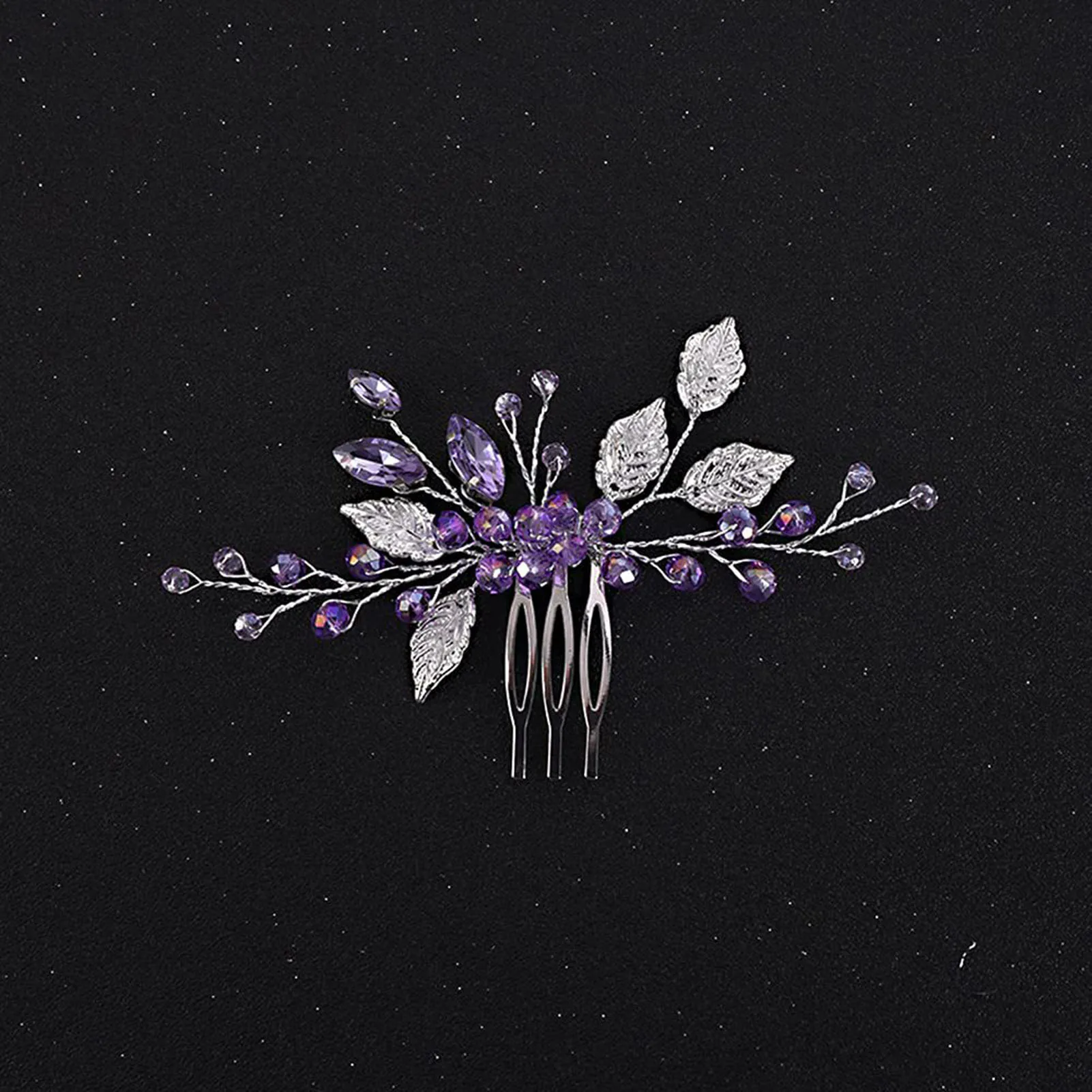 Woman's Rhinestone Decor Hair Comb Chinese Style Hair Styling Tool Accessories Birthday Stage Party Hairstyle Making