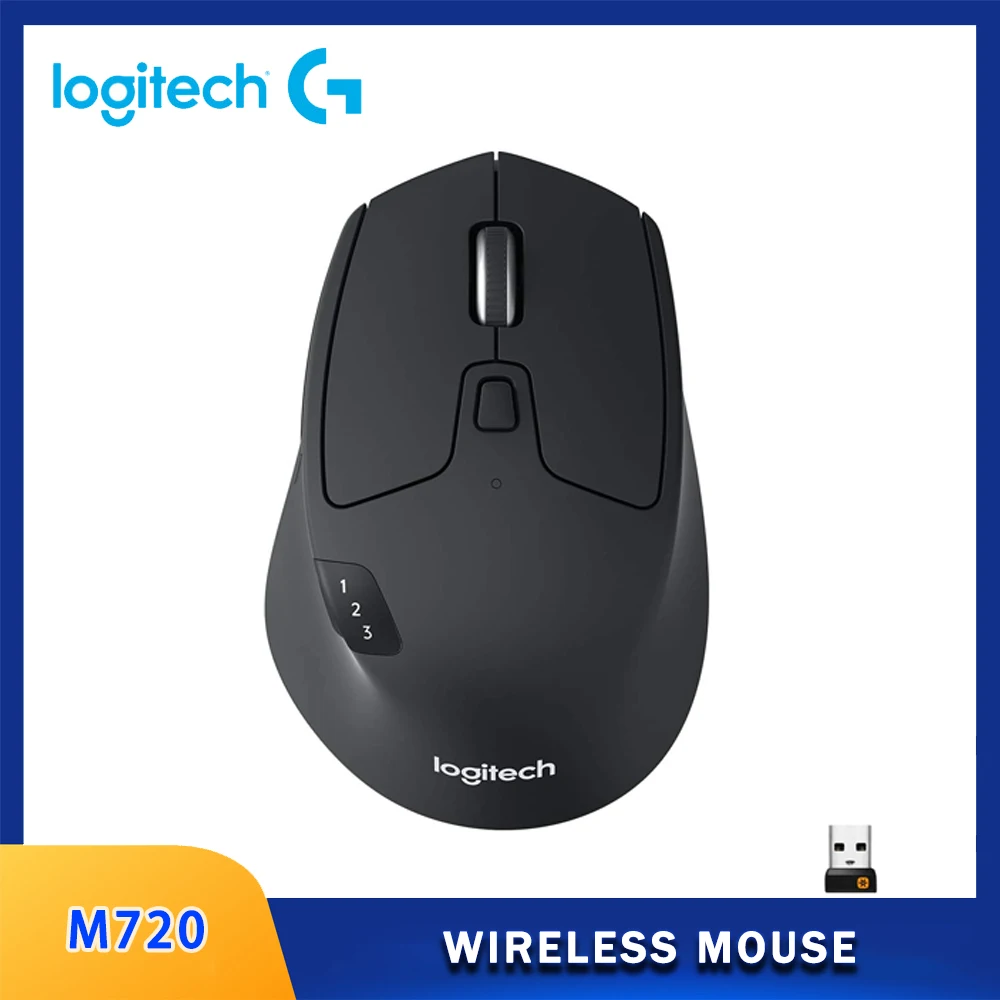 LogitechM720TriathlonMultiDeviceWirelessMouseBluetoothUSB
