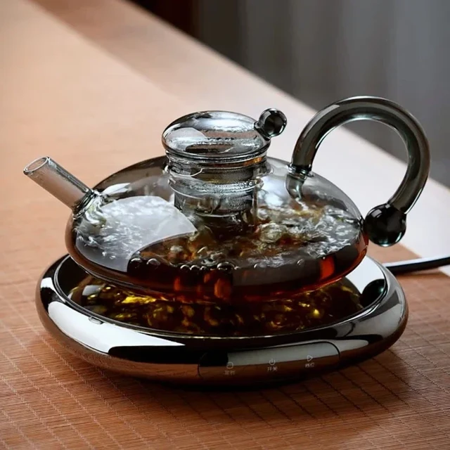 Flower Tea Teapot Set British-Style Boiled Fruit Tea Set Heat-Resistant  Glass Nordic Affordable Luxury