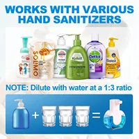 เครื่องจ่ายสบู่เหลว/โฟมอัตโนมัติ, เครื่องจ่ายสบู่ไฟฟ้าแบบไร้สัมผัส, ชาร์จ USB พร้อมเซ็นเซอร์อินฟราเรดสำหรับห้องน้ำ, ห้องครัว 3