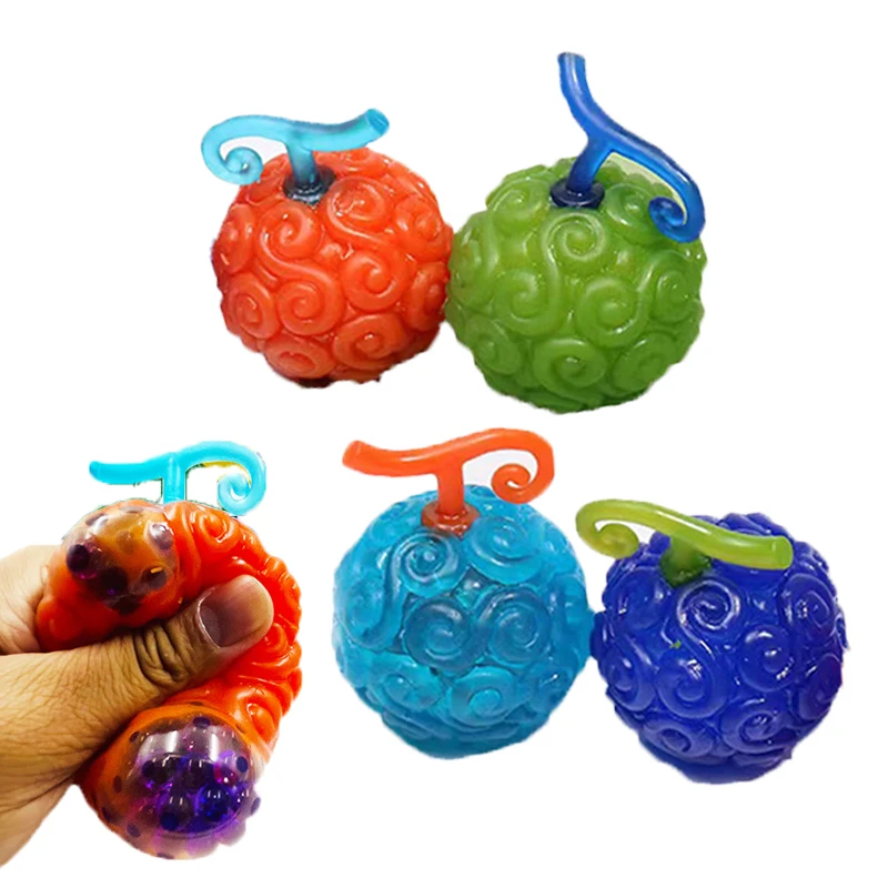 One Piece Malied Devil Fruit Squishy Ball Grape Squeeze Toy Squishy Toys Figure Kawaii Squish Relief Squeeze Anti Stress Gifts