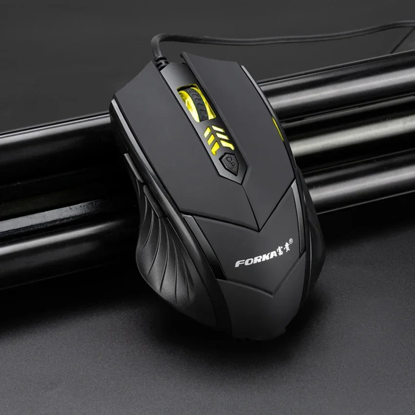 Silence Click Wired Gaming Mouse 6 Buttons USB Mute LED Optical Cable Ergonomic Computer Mouse Mice for PC Laptop Gamer gaming mouse wired mouse
