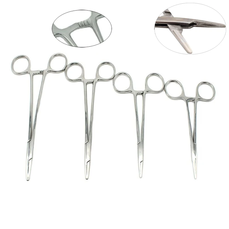 

1pcs Stainless Steel Hemostatic Clamp Forceps Surgical Forceps Hemostatic Forceps Pliers Tips Needle Holder