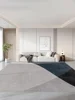 Blue Minimalist Living Room Carpet Geometric Lines Decorative Rug Soft Wear-Resistant Coffee Table Rug Waterproof Balcony Carpet 4