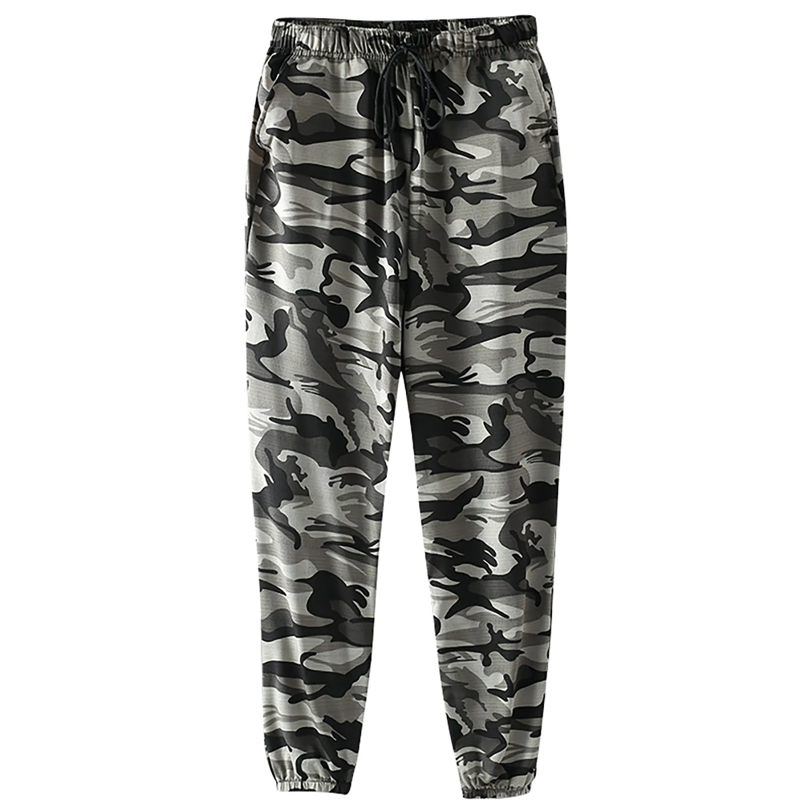 Men's Joggers Sweatpants Basic Fleece Jogger Pant Elastic Waist Men's Casual Pants Camouflage Trousers Loose Casual Pants