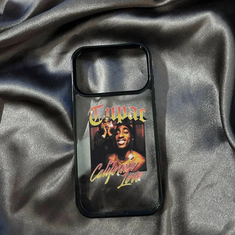 Tupac Inspired Shockproof Clear Matte Phone Case – Fashionable & Durable Cover