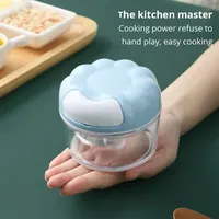 1pc Blue/Pink Manual Garlic Masher Hand Pull Kitchen Household Type Garlic Blender Braised Minced Garlic Kitchen Gadgets 4