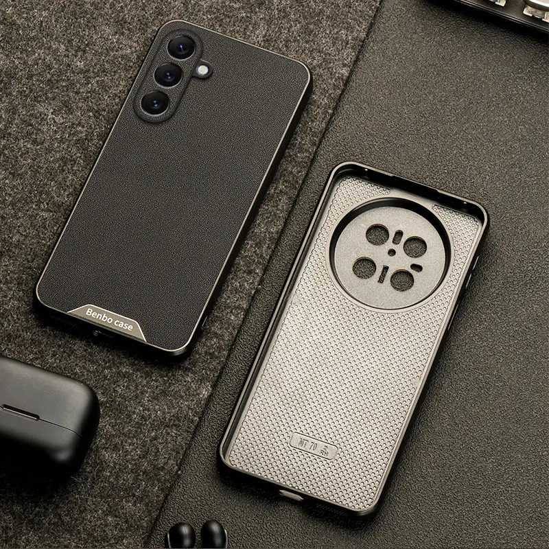 Premium Luxury Leather Phone Case - Shockproof Back Cover s