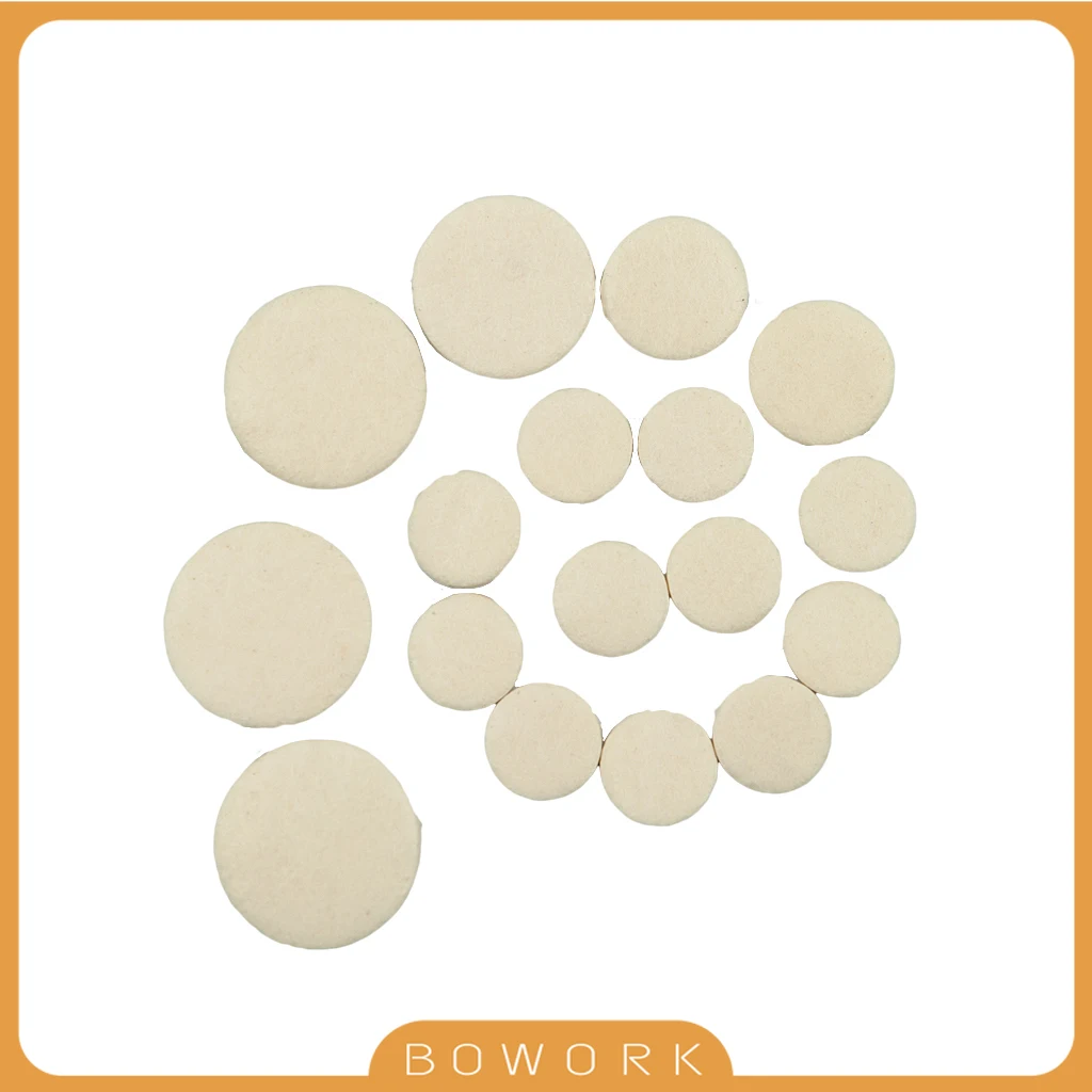 

17 Pieces Clarinet Pads Bb Clarinet Woodwind Instrument Pads Soft Felt High Quality Sheep Skin Non-Functioning Clarinet Pads SET