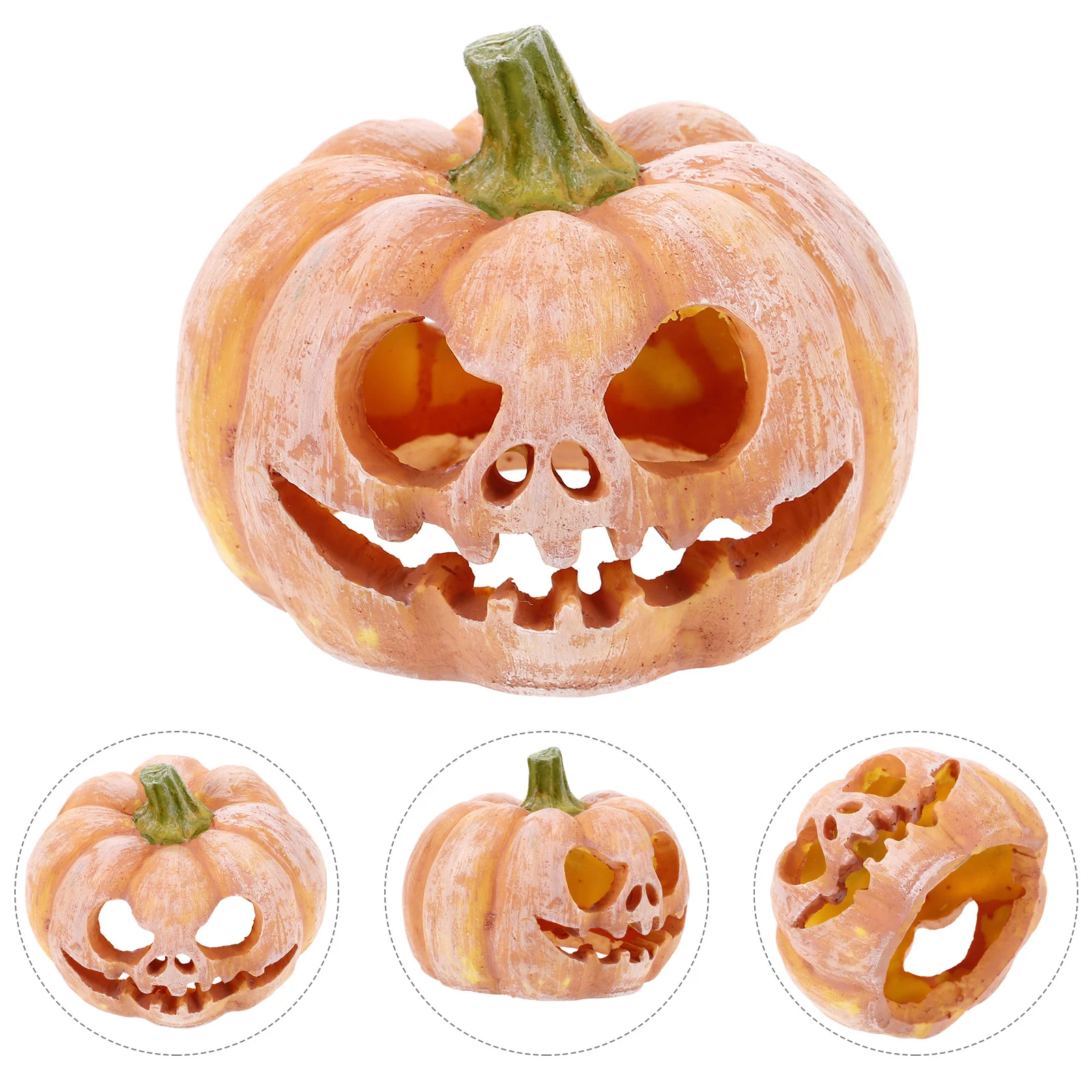 Mini Resin Pumpkin Hideout Decoration For Tank Aquarium Pet Products Fish Shrimp Hideout Simulated Craft Decor Aquarium