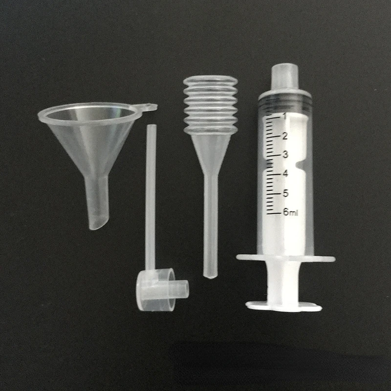 4units/Set Perfume Refill Tools Set Plastic Diffuser Syringe Straw Dropper Funnel Spray Dispensing Required Cosmetic Tools 5ml 10ml 20ml syringe plastic perfume dispenser tools refill cosmetic for refillable bottle quantitative dispensing