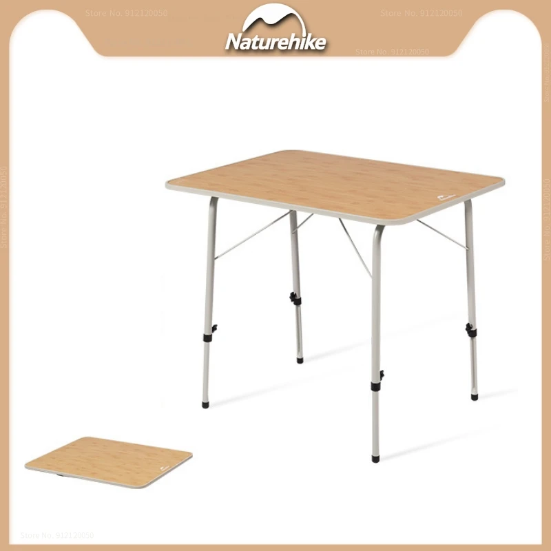 

Naturehike Outdoor MDF Portable Table Board Table With Adjustable Height Camping Party Folding Barbecue Picnic Tables