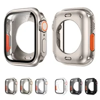 Changer vers Ultra protecteur d'écran en verre + étui pour Apple Watch 11 10 9 8 7 45mm 41mm 44mm 40mm IWatch S10 42mm 46mm couverture rigide PC 1
