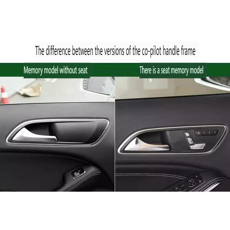 4PCS Inner Door Handle Bowl Frame Trim Stickers for Mercedes GLA X156 CLA C117 2015