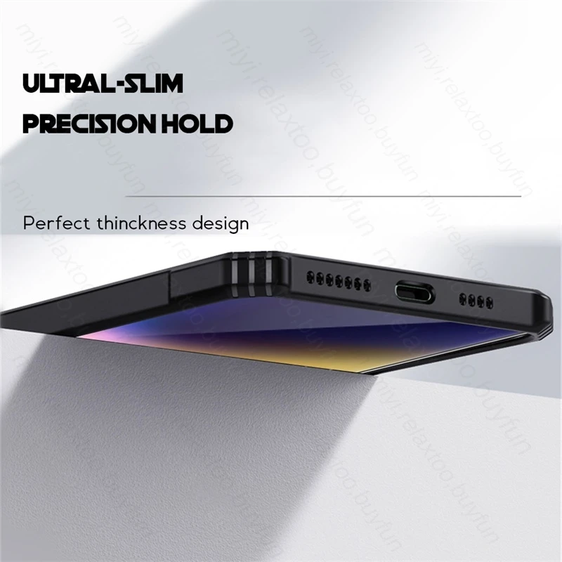 Clear Acrylic Shockproof Case with Magnetic Holder Ring