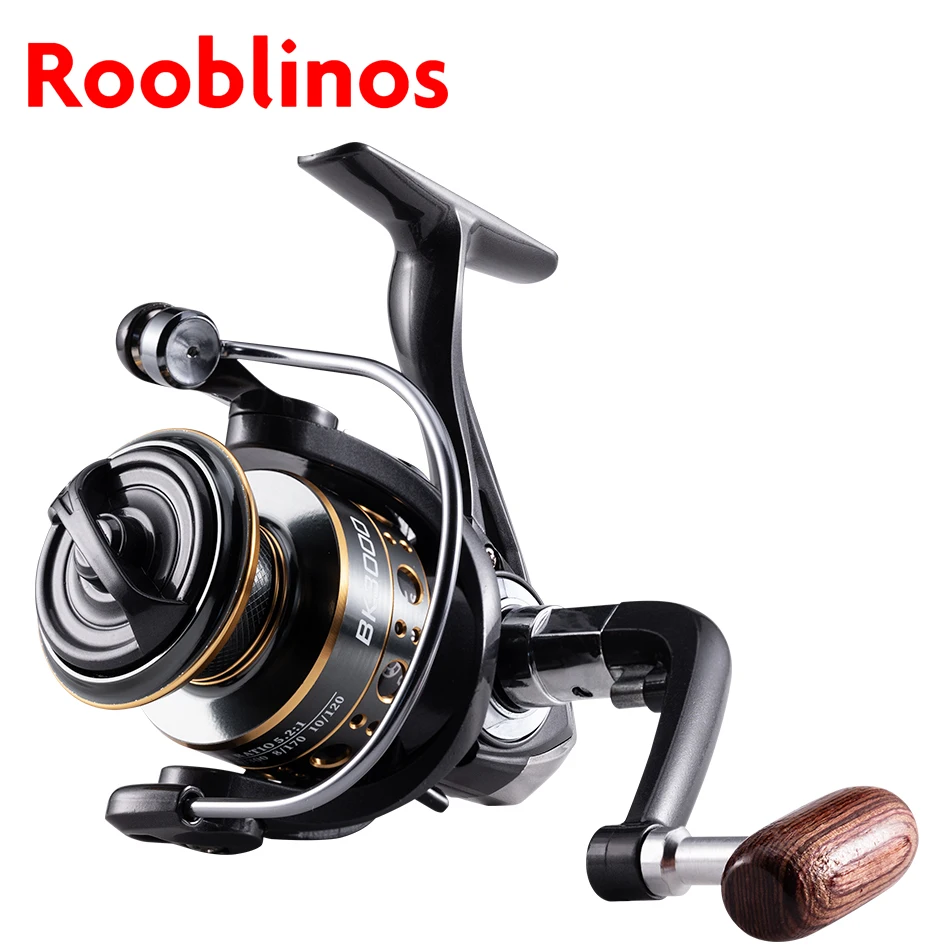Rooblinos BK スピニング釣りリール海水淡水金属スプール左/右