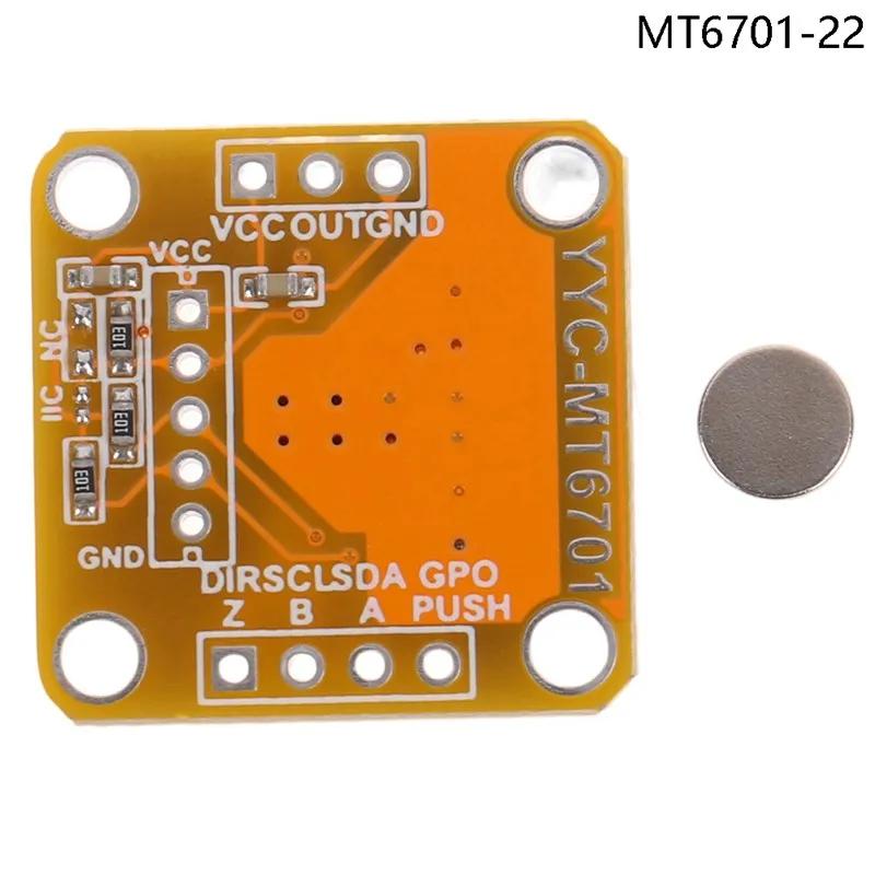 MT6701 Magnetischer Encoder Sensor 14-Bit - Absolute Winkelmessung 0-360°
