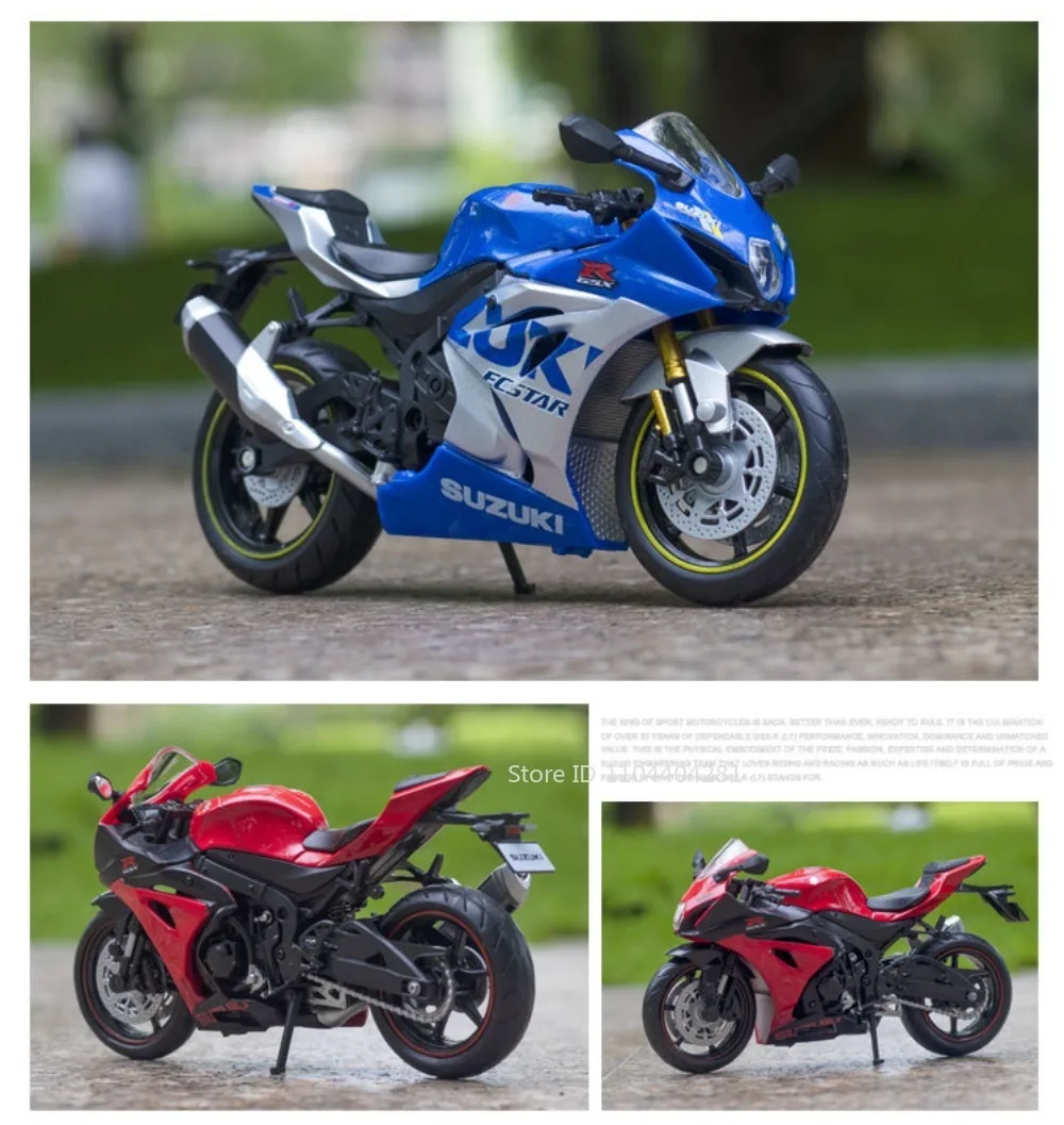 1:12 Aprilia RSV4 Suzuki GSX R1000R Legierung Motorrad Modell Diecast Auto Spielzeug Vorderrad Lenkung Miniatur Autos Sammeln Ornamente – Detail 13