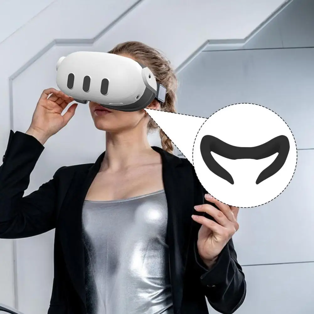 1 Pc Vr Face Cover Antipolvere Antisudore In Silicone Face Pad Mask Vr Headset Face Cover Compatibile Per Meta Quest 3