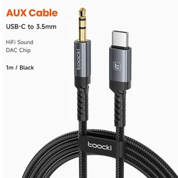 Premium Audio Adapter: USB - C/Lightning to 3.5mm AUX Cable - 1m (USB C to 3.5mm)