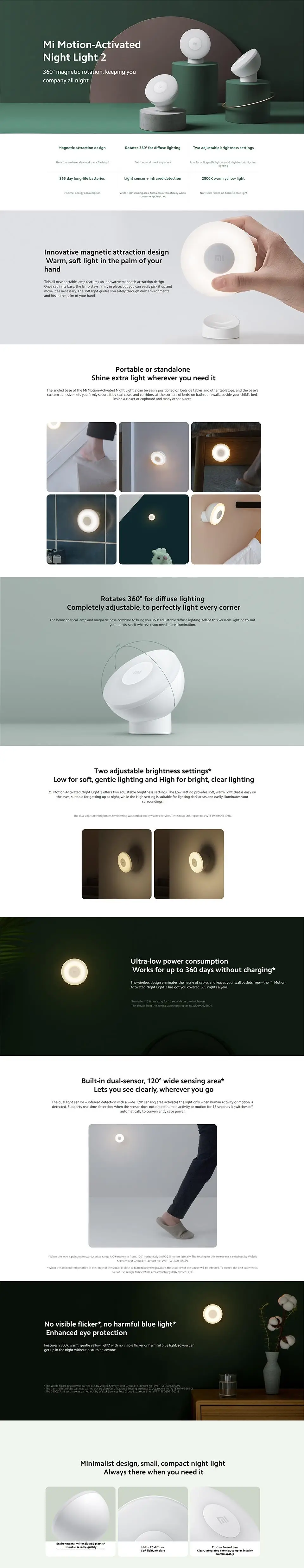 Buy Xiaomi Motion Activated Night Light 2 Price In Pakistan available on techmac.pk we offer fast home delivery all over nationwide.