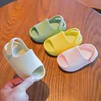 Summer Toddler Kids Slip-On Sandals Slippers Infant Boys Girls Foam Beach Slides Bone Shoes Children Lightweight Water Shoes 1