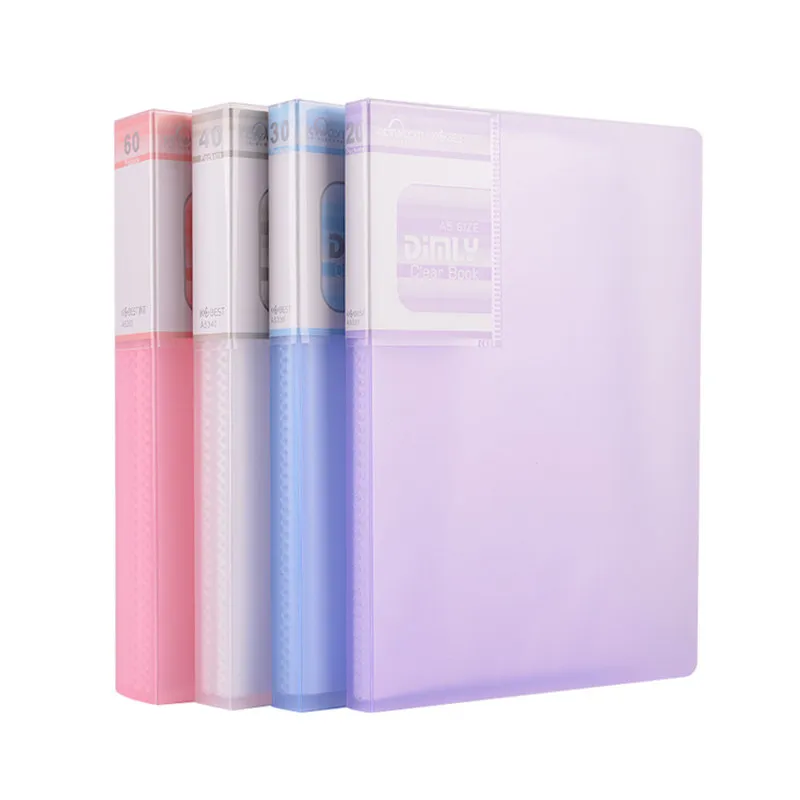 Cartella organizer per documenti da ufficio Cartella per esposizione A5 Borsa in PVC trasparente Porta documenti Cartella in carta B5 per documenti - immagine 4