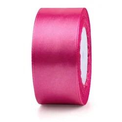 Elegant Red Satin Ribbon for Gift Packaging and Crafting (Rose Red)