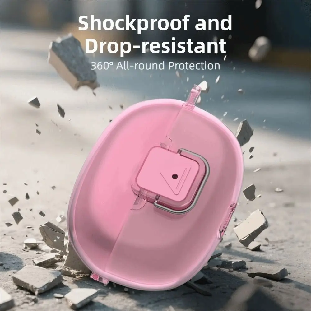 Anti-Fall Earphone Case Dustproof with Keyring Headphone Protective Case Anti-scratch Shockproof for SHOKZ Open Dots ONE