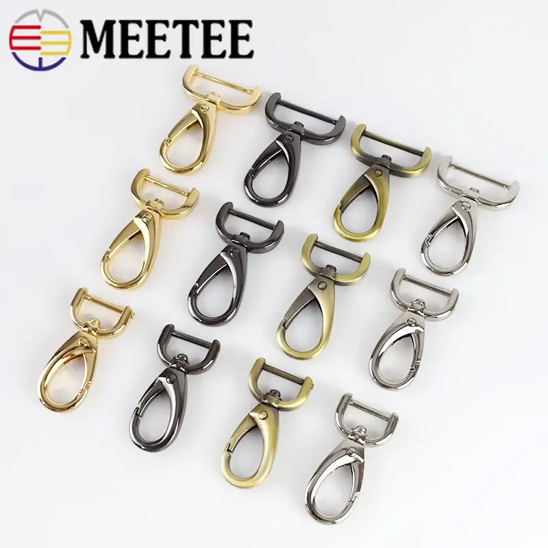 5Pcs Meetee 13 38mm Detachable Metal Buckles Screw Lobster Clasp for