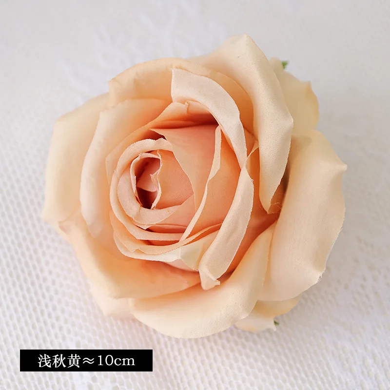 Veryhome 10 Pezzi Fiori Artificiali Rose di Seta Falso Bouquet da Sposa da Sposa per la casa Giardino Partito Decorazioni Floreali (Rosa Rossa, bocciolo di Rose