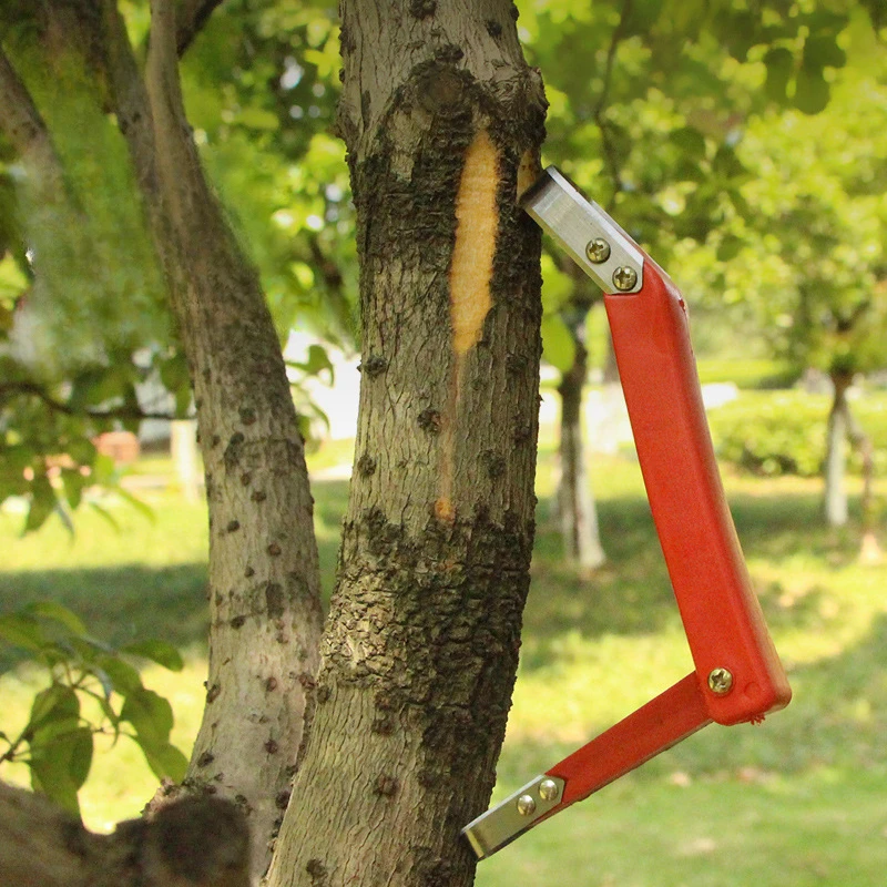 1 Pc Tool Tree Bark Scraper Debarking Peeler Fruit Log Hand Shave Garden Woodworking Toolsscarping Removal Branches Gardening
