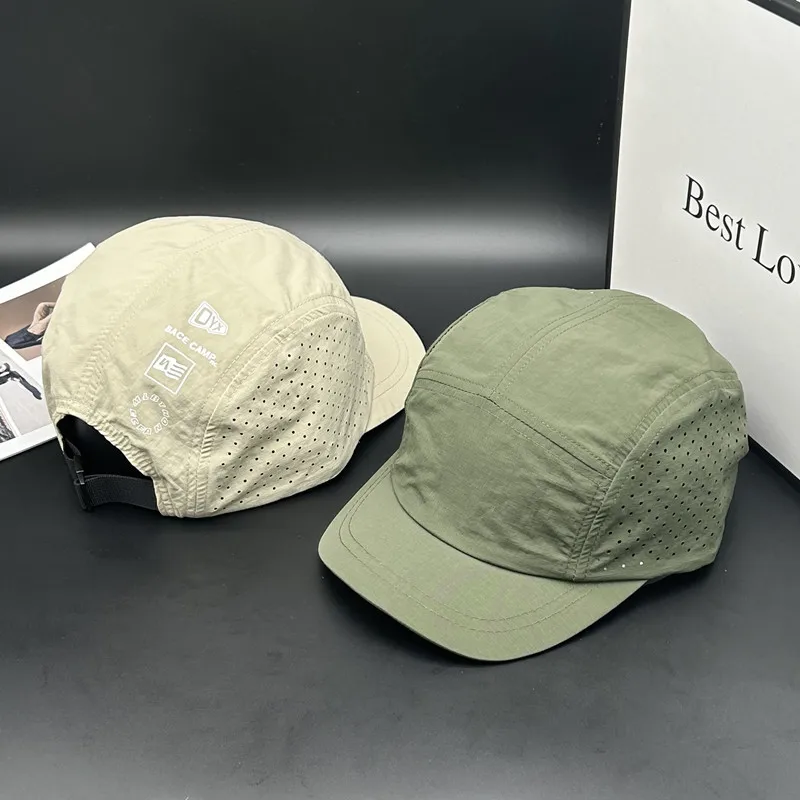 Dry Brim Thin Summer Outdoor Baseball Cap Breathable Polyester Fiber