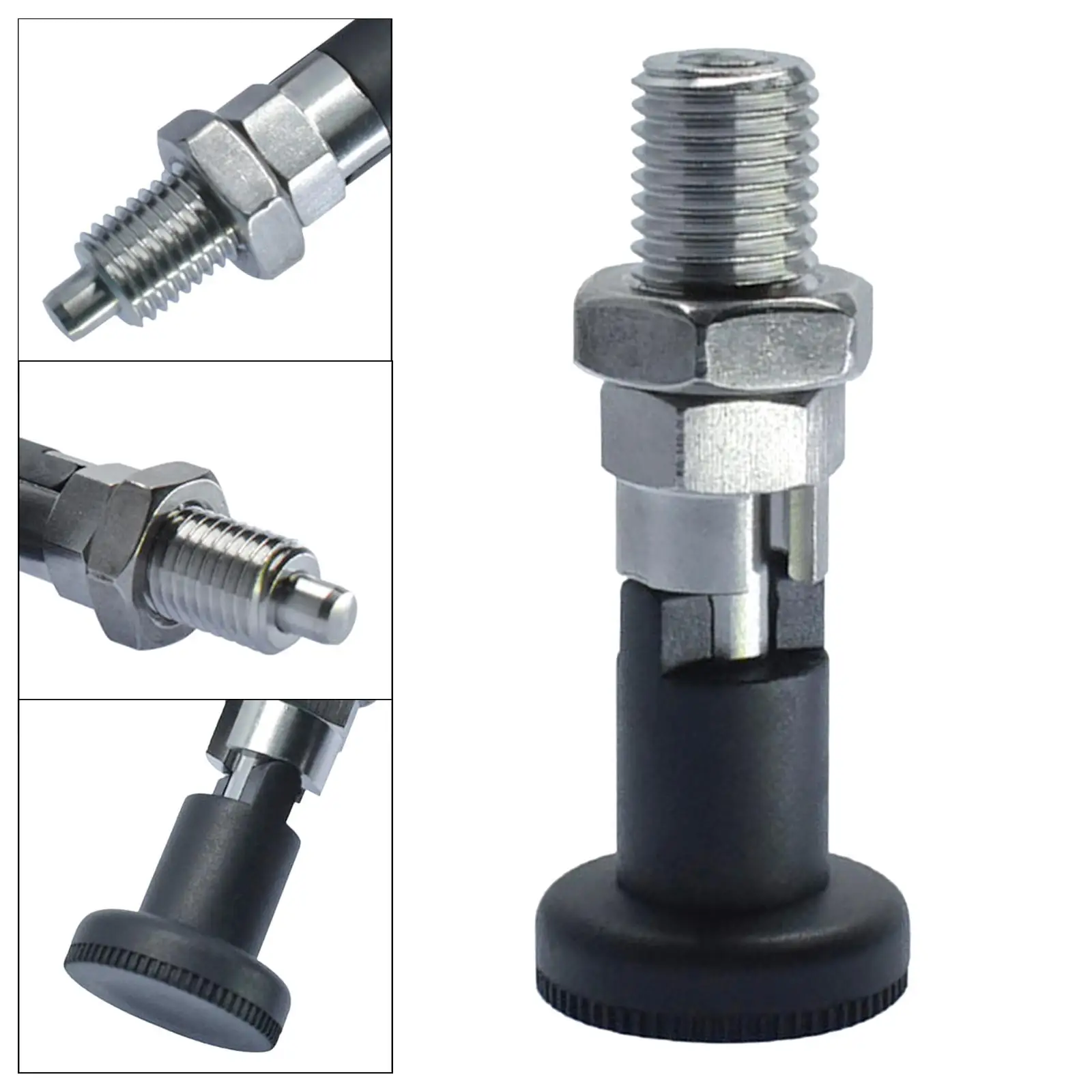Heavy Duty Stainless Steel Indexing Plungers with Pull Knob Spring Lock Screw for Machine Tool Positioning Heavy Duty Stainless Steel Indexing Plungers with Pull Knob Spring Lock Screw for Machine Tool Positioning