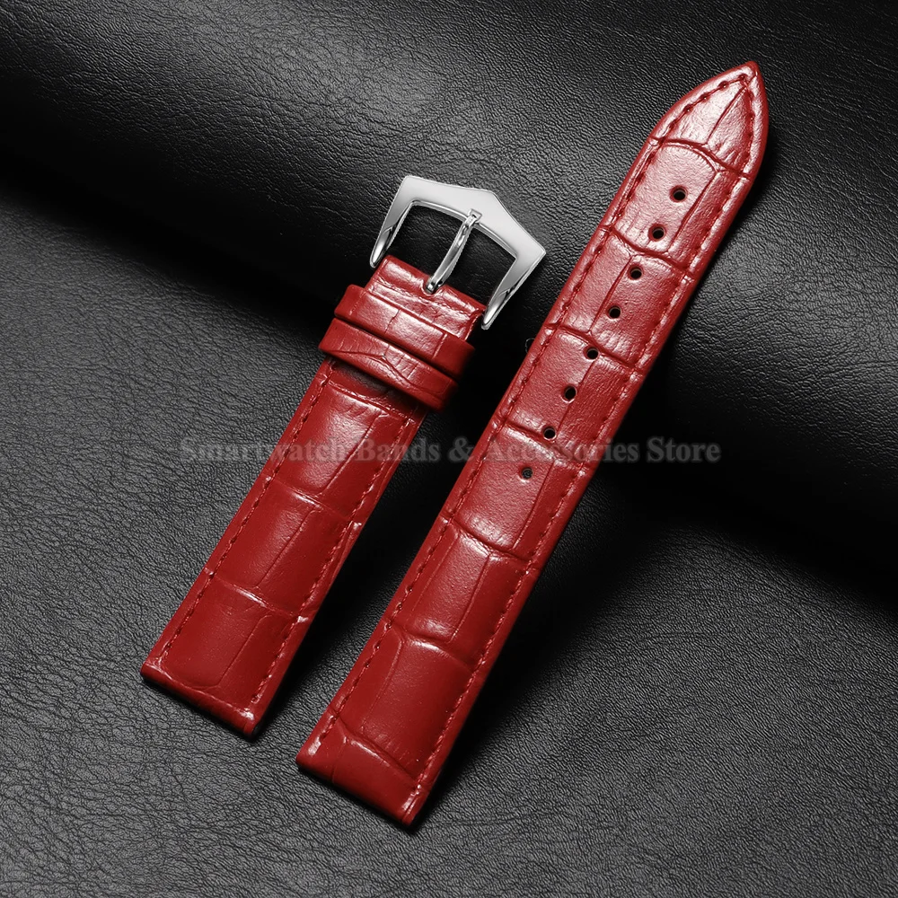 Premium Calfskin Leather Watch Strap with Steel Buckle
