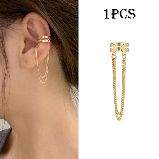 Star Clip Earrings For Women Fashion Simple Cartilage No Piercing Ear Cuff Adjustable Jewelry Gift